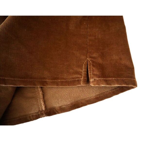 Frame Denim LMSK353 Women's Sz 26 Warm Tan/Brown Corduroy Le Mini Skirt - Picture 3 of 7